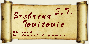 Srebrena Tovitović vizit kartica